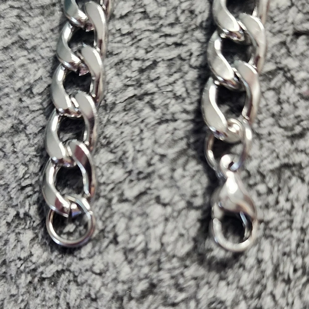 Men's Stainless Steel Curb Chain Necklace 7mm